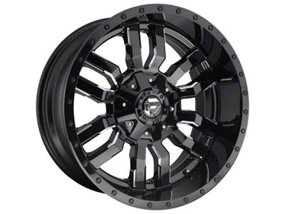 Fuel Wheels Sledge Gloss Black Milled 8-Lug Wheel; 18x9; 20mm Offset (94-02 RAM 2500)