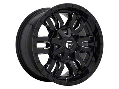 Fuel Wheels Sledge Gloss Black Milled 8-Lug Wheel; 20x10; -18mm Offset (94-02 RAM 2500)