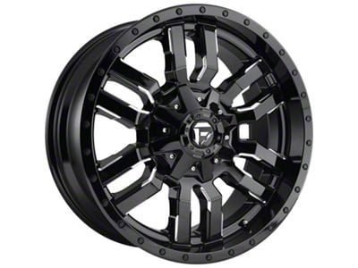 Fuel Wheels Sledge Gloss Black Milled 8-Lug Wheel; 20x9; 1mm Offset (94-02 RAM 2500)