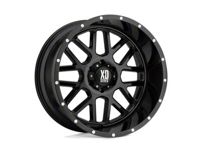 Fuel Wheels Traction Matte Gunmetal with Black Ring 8-Lug Wheel; 20x9; 1mm Offset (94-02 RAM 2500)