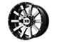 Fuel Wheels Typhoon Gloss Black Milled 8-Lug Wheel; 22x10; -18mm Offset (94-02 RAM 2500)