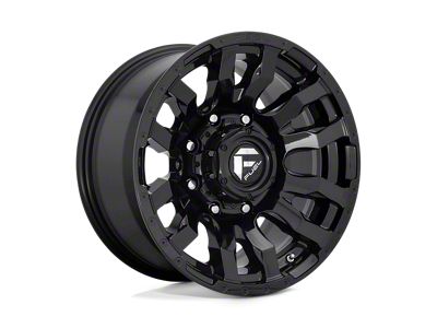 Fuel Wheels Arc Silver Brushed Face with Milled Black Lip 8-Lug Wheel; 22x10; -18mm Offset (94-02 RAM 3500 SRW)