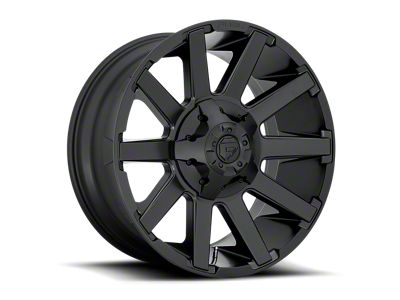 Fuel Wheels Contra Satin Black 8-Lug Wheel; 20x9; 20mm Offset (94-02 RAM 3500 SRW)