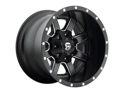 Fuel Wheels Maverick Matte Black Milled 8-Lug Wheel; 18x12; -44mm Offset (94-02 RAM 3500 SRW)