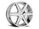 Fuel Wheels Triton Platinum Brushed Gunmetal with Tinted Clear 8-Lug Wheel; 22x12; -43mm Offset (94-02 RAM 3500 SRW)