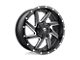 Fuel Wheels Triton Platinum Brushed Gunmetal with Tinted Clear 8-Lug Wheel; 26x12; -44mm Offset (94-02 RAM 3500 SRW)