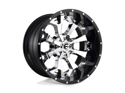 Fuel Wheels Assault Chrome with Gloss Black Lip 8-Lug Wheel; 22x10; -13mm Offset (99-07 F-250 Super Duty)