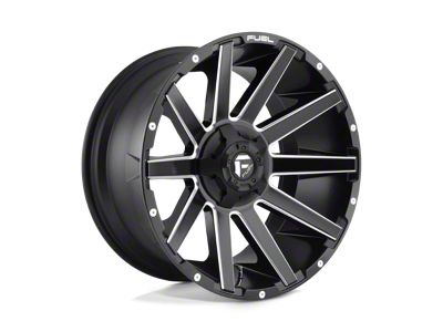 Fuel Wheels Contra Matte Black Milled 8-Lug Wheel; 20x10; -18mm Offset (99-07 F-250 Super Duty)