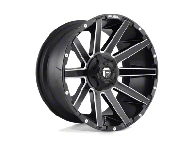 Fuel Wheels Contra Matte Black Milled 8-Lug Wheel; 20x9; 1mm Offset (99-07 F-250 Super Duty)