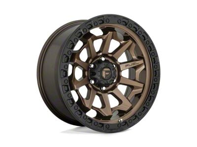 Fuel Wheels Covert Matte Bronze with Black Bead Ring 8-Lug Wheel; 18x9; 1mm Offset (99-07 F-250 Super Duty)