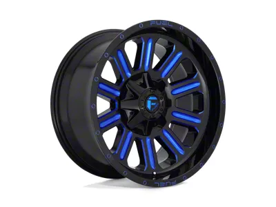 Fuel Wheels Hardline Gloss Black with Blue Tinted Clear 8-Lug Wheel; 20x10; -18mm Offset (99-07 F-250 Super Duty)