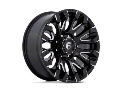 Fuel Wheels Quake Gloss Black Milled 8-Lug Wheel; 20x9; 1mm Offset (99-07 F-250 Super Duty)