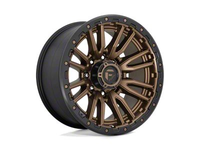 Fuel Wheels Rebel Matte Bronze with Black Bead Ring 8-Lug Wheel; 20x10; -18mm Offset (99-07 F-250 Super Duty)