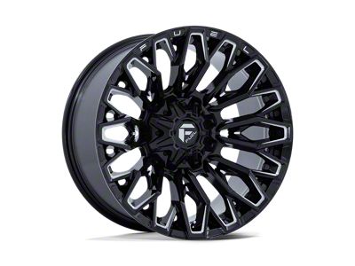 Fuel Wheels Strike Gloss Black Milled 8-Lug Wheel; 20x9; 1mm Offset (99-07 F-250 Super Duty)