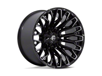 Fuel Wheels Strike Gloss Black Milled 8-Lug Wheel; 22x12; -44mm Offset (99-07 F-250 Super Duty)