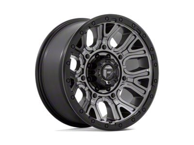 Fuel Wheels Traction Matte Gunmetal with Black Ring 8-Lug Wheel; 20x9; 1mm Offset (99-07 F-250 Super Duty)