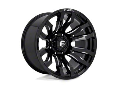 Fuel Wheels Blitz Gloss Black Milled 8-Lug Wheel; 22x12; -44mm Offset (99-07 F-350 Super Duty SRW)