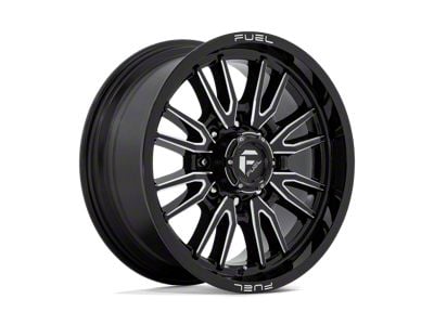 Fuel Wheels Clash Gloss Black Milled 8-Lug Wheel; 20x9; 20mm Offset (99-07 F-350 Super Duty SRW)