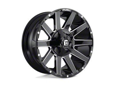 Fuel Wheels Contra Gloss Black Milled 8-Lug Wheel; 20x9; 20mm Offset (99-07 F-350 Super Duty SRW)