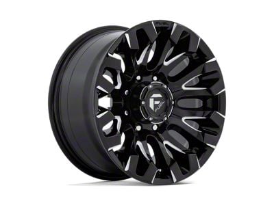 Fuel Wheels Quake Gloss Black Milled 8-Lug Wheel; 18x9; 1mm Offset (99-07 F-350 Super Duty SRW)