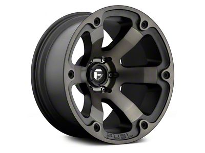 Fuel Wheels Beast Matte Black Double Dark Tint 6-Lug Wheel; 17x9; 19mm Offset (99-06 Sierra 1500)