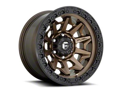 Fuel Wheels Covert Matte Bronze with Black Bead Ring 6-Lug Wheel; 17x9; 1mm Offset (99-06 Sierra 1500)