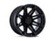 Fuel Wheels Fusion Forged Brawl Matte Black with Gloss Black Lip 6-Lug Wheel; 22x12; -44mm Offset (99-06 Sierra 1500)