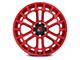 Fuel Wheels Heater Candy Red Machined 6-Lug Wheel; 17x9; -12mm Offset (99-06 Sierra 1500)