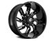Fuel Wheels Lockdown Gloss Black Milled 6-Lug Wheel; 20x10; -18mm Offset (99-06 Sierra 1500)