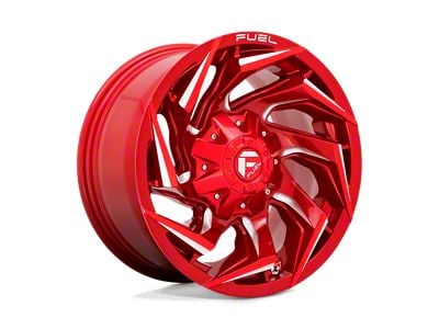 Fuel Wheels Reaction Candy Red Milled 6-Lug Wheel; 18x9; -12mm Offset (99-06 Sierra 1500)