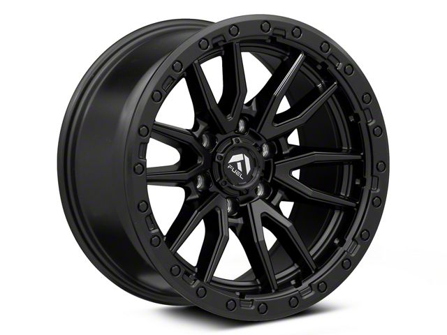 Fuel Wheels Rebel Matte Black 6-Lug Wheel; 20x9; 20mm Offset (99-06 Sierra 1500)