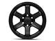 Fuel Wheels Rush Satin Black 6-Lug Wheel; 18x9; -12mm Offset (99-06 Sierra 1500)