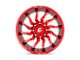 Fuel Wheels Saber Candy Red Milled 6-Lug Wheel; 22x10; -18mm Offset (99-06 Sierra 1500)