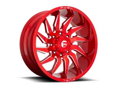 Fuel Wheels Saber Candy Red Milled 6-Lug Wheel; 24x12; -44mm Offset (99-06 Sierra 1500)
