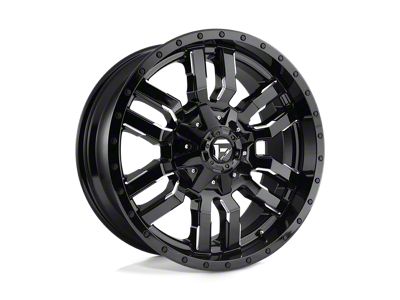Fuel Wheels Sledge Gloss Black Milled 6-Lug Wheel; 22x9.5; 19mm Offset (99-06 Sierra 1500)