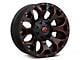 Fuel Wheels Assault Matte Black Red Milled 6-Lug Wheel; 17x9; 2mm Offset (99-06 Silverado 1500)