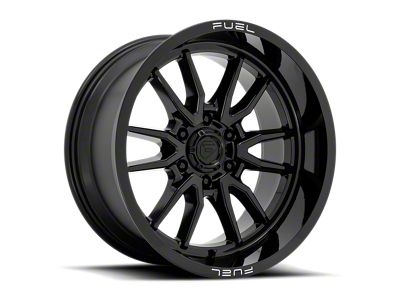 Fuel Wheels Clash Gloss Black 6-Lug Wheel; 17x9; -12mm Offset (99-06 Silverado 1500)