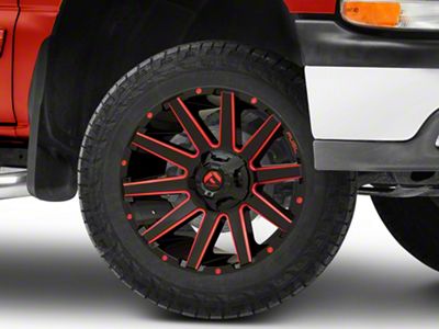 Fuel Wheels Contra Gloss Black with Red Tinted Clear 6-Lug Wheel; 20x9; 20mm Offset (99-06 Silverado 1500)