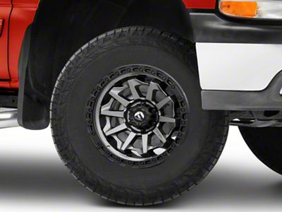 Fuel Wheels Covert Matte Gunmetal with Black Bead Ring 6-Lug Wheel; 17x8.5; 0mm Offset (99-06 Silverado 1500)