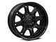 Fuel Wheels Darkstar Matte Black with Gloss Black Lip 6-Lug Wheel; 20x9; 1mm Offset (99-06 Silverado 1500)