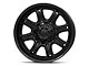 Fuel Wheels Darkstar Matte Black with Gloss Black Lip 6-Lug Wheel; 20x9; 1mm Offset (99-06 Silverado 1500)