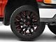 Fuel Wheels Flame Gloss Black Milled with Candy Red 6-Lug Wheel; 22x10; -18mm Offset (99-06 Silverado 1500)