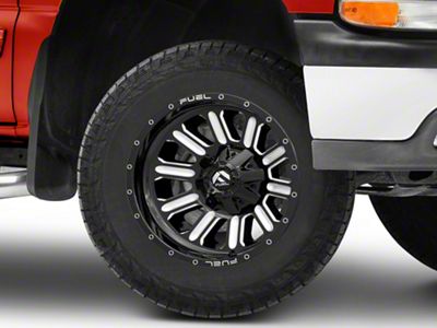 Fuel Wheels Hardline Gloss Black Milled 6-Lug Wheel; 18x9; 20mm Offset (99-06 Silverado 1500)