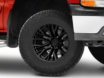 Fuel Wheels Rebar Blackout 6-Lug Wheel; 17x9; 1mm Offset (99-06 Silverado 1500)