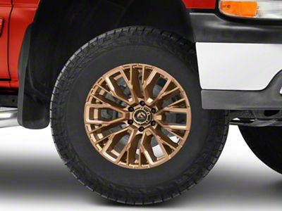 Fuel Wheels Rebar Platinum Bronze Milled 6-Lug Wheel; 17x9; 1mm Offset (99-06 Silverado 1500)