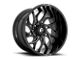 Fuel Wheels Runner Gloss Black Milled 6-Lug Wheel; 24x12; -44mm Offset (99-06 Silverado 1500)