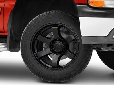 Fuel Wheels Rush Satin Black 6-Lug Wheel; 20x9; 1mm Offset (99-06 Silverado 1500)