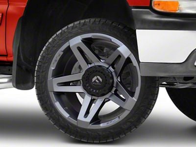 Fuel Wheels SFJ Matte Gunmetal 6-Lug Wheel; 22x14; -75mm Offset (99-06 Silverado 1500)