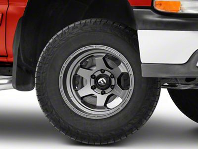 Fuel Wheels Shok Matte Gunmetal 6-Lug Wheel; 17x9; 1mm Offset (99-06 Silverado 1500)