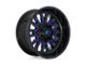 Fuel Wheels Stroke Gloss Black with Blue Tinted Clear 6-Lug Wheel; 18x9; 1mm Offset (99-06 Silverado 1500)